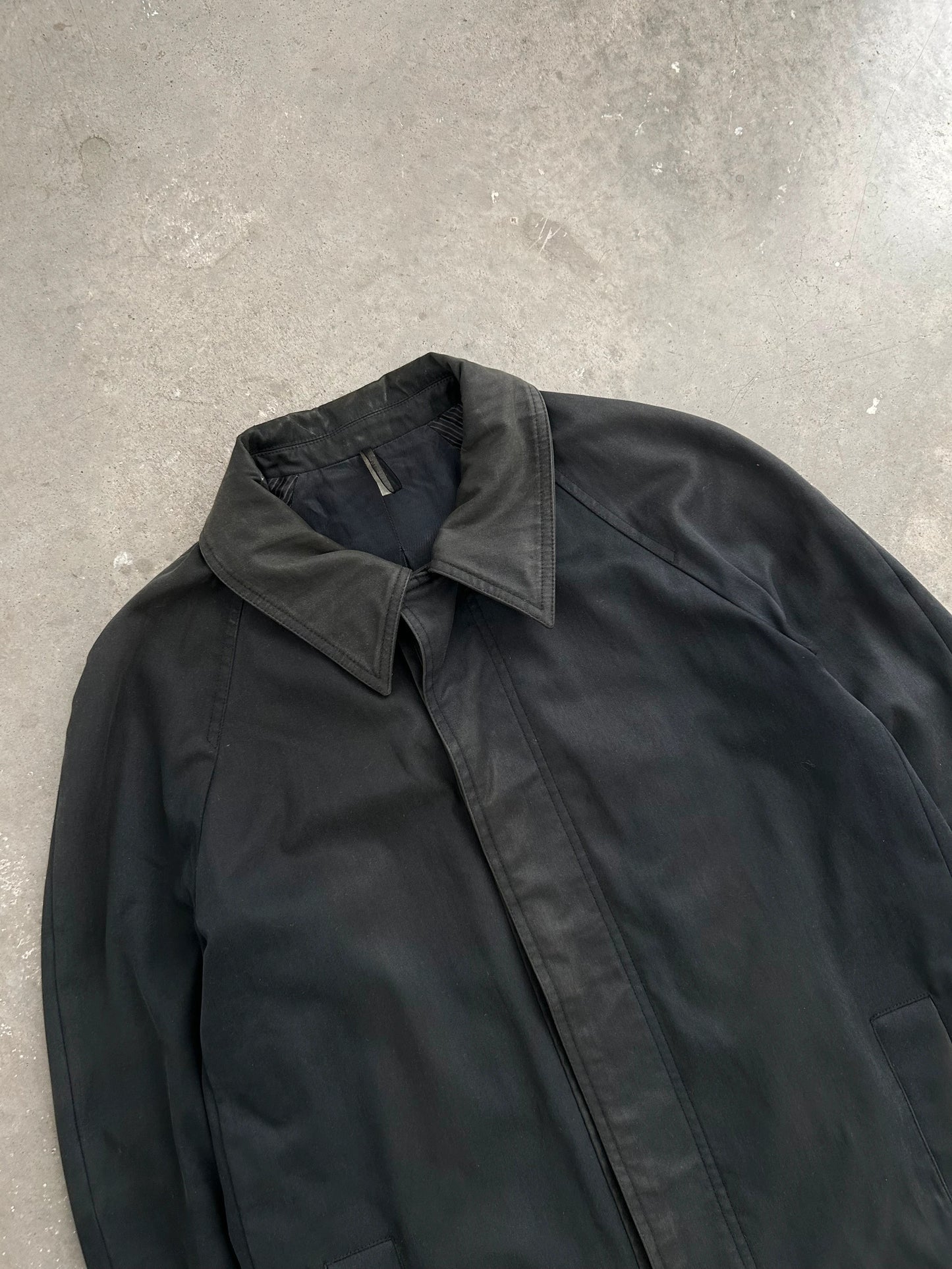 Dior Homme AW05 Hedi Slimane Japan Exclusive Waxed Trench (M)