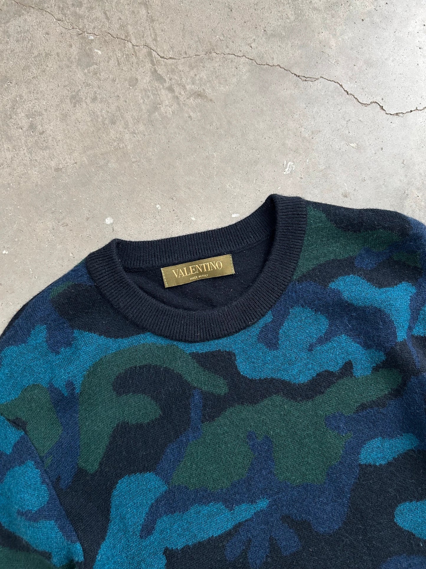 Valentino Camo Sweater