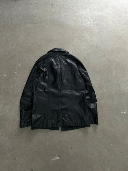 Versace Leather Cargo Jacket