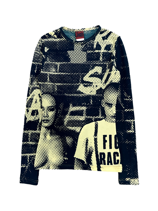 Jean Paul Gaultier 1997 "Fight Racism" Longsleeve (XS)