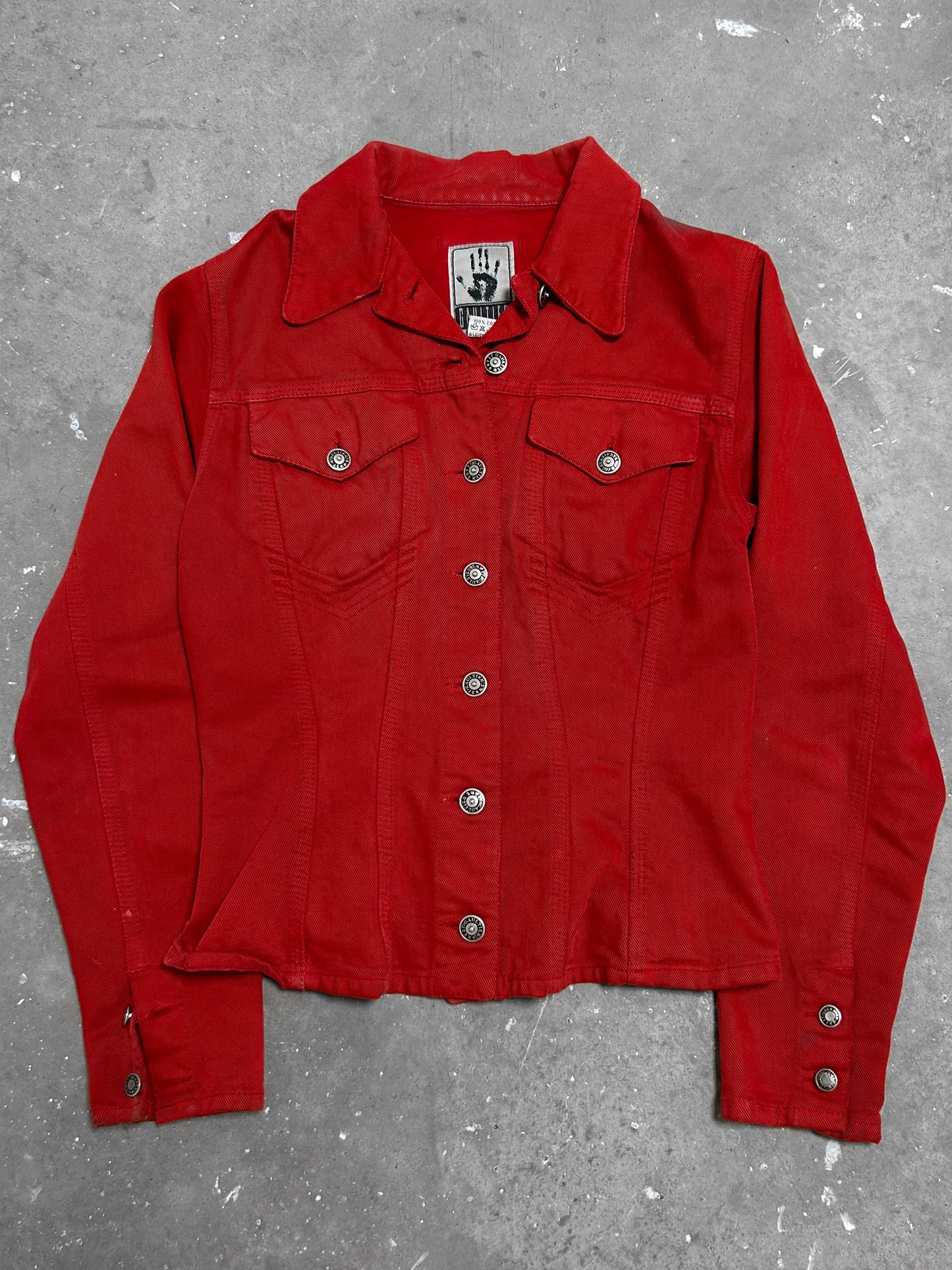 Jean Paul Gaultier Jean's Red Denim Jacket (S)