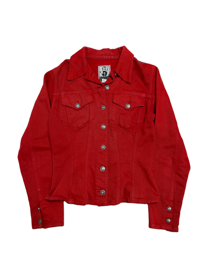 Jean Paul Gaultier Jean's Red Denim Jacket (S)