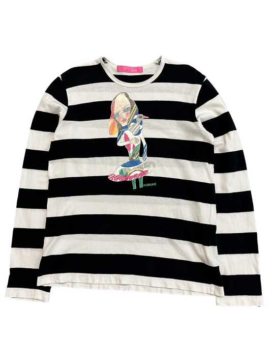 Junya Watanabe Striped Kobuke Longsleeve