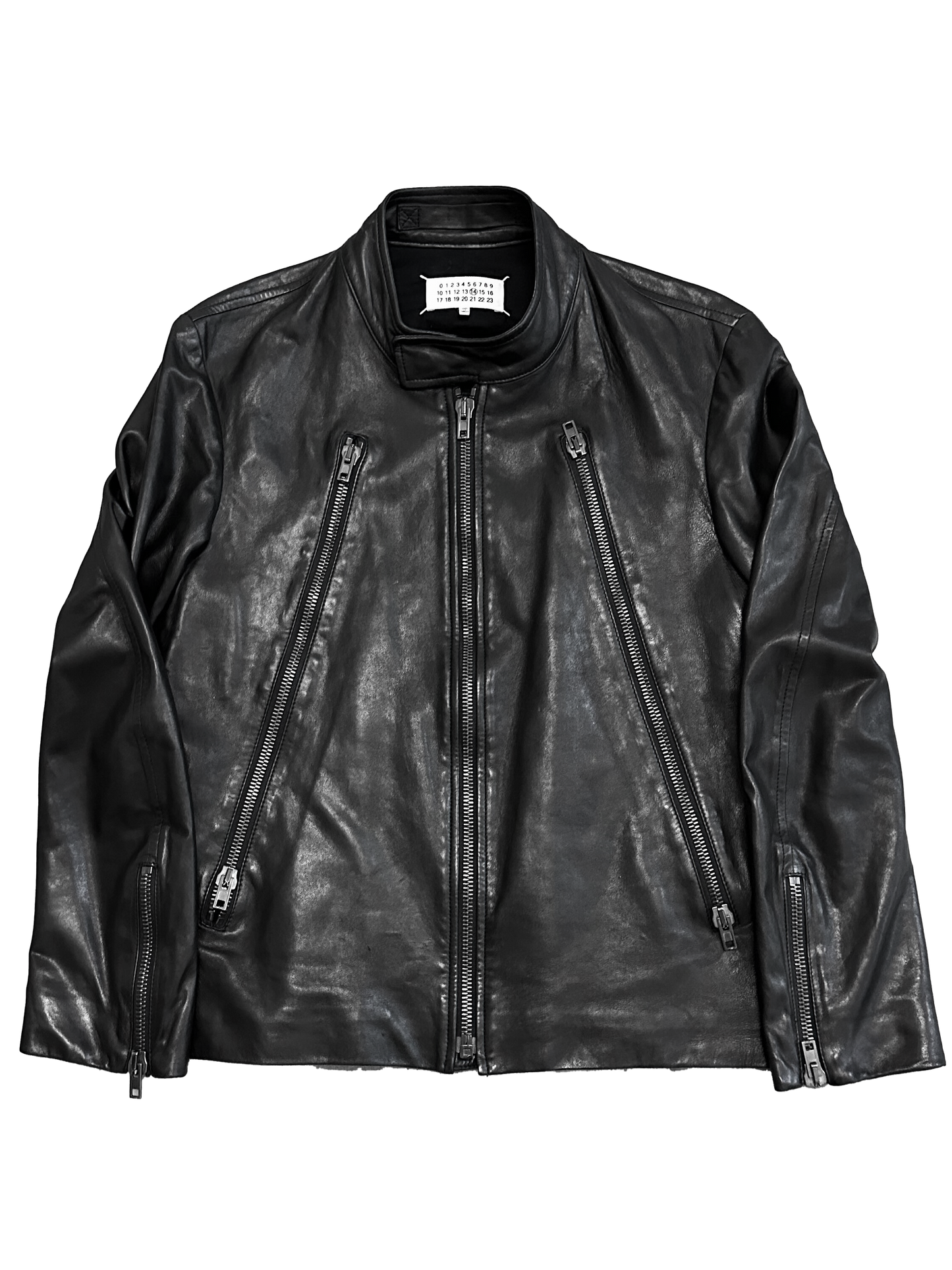 Maison Martin Margiela 5-ZIP Leather Jacket (S)