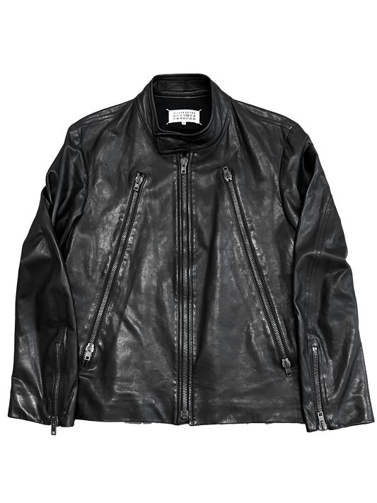 Maison Martin Margiela 5-ZIP Leather Jacket (S)