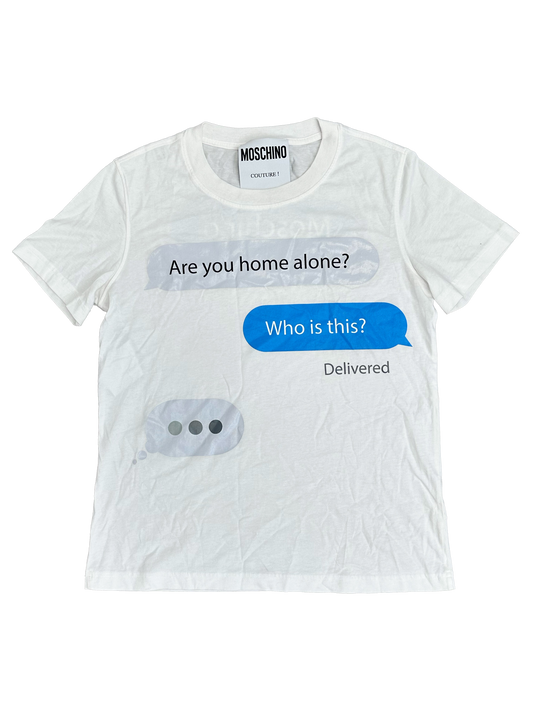 Moschino "Are you home alone?" Tee (S)