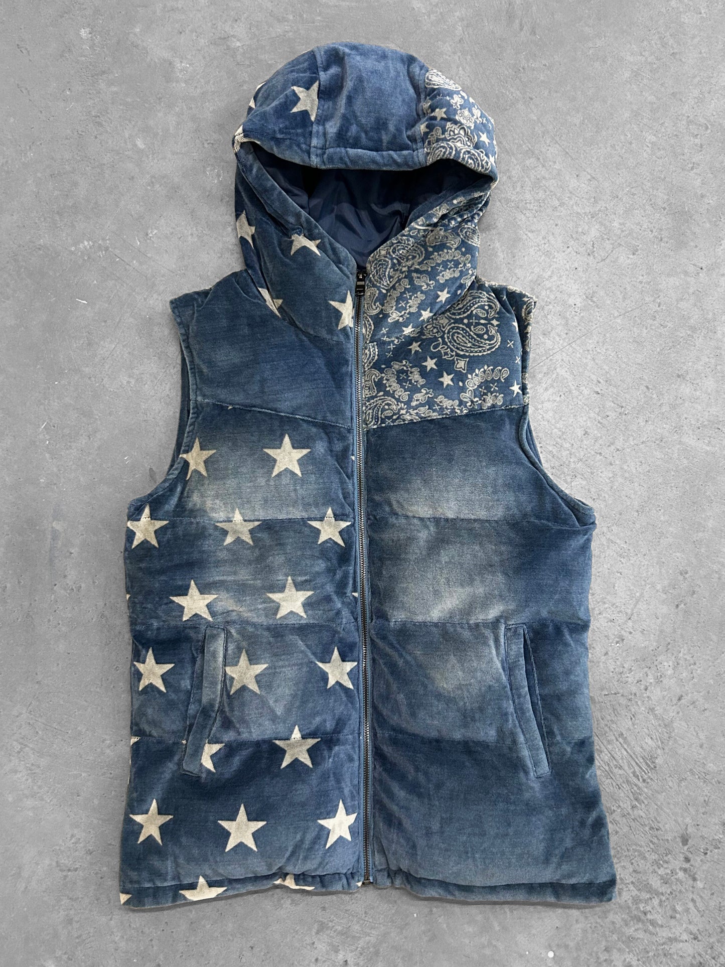 Off the Attic Japanese Stars Velour Vest