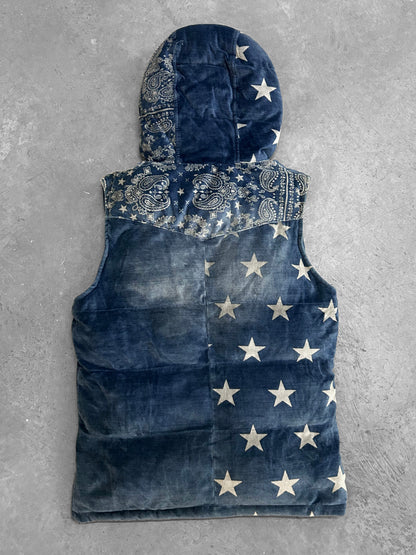 Off the Attic Japanese Stars Velour Vest