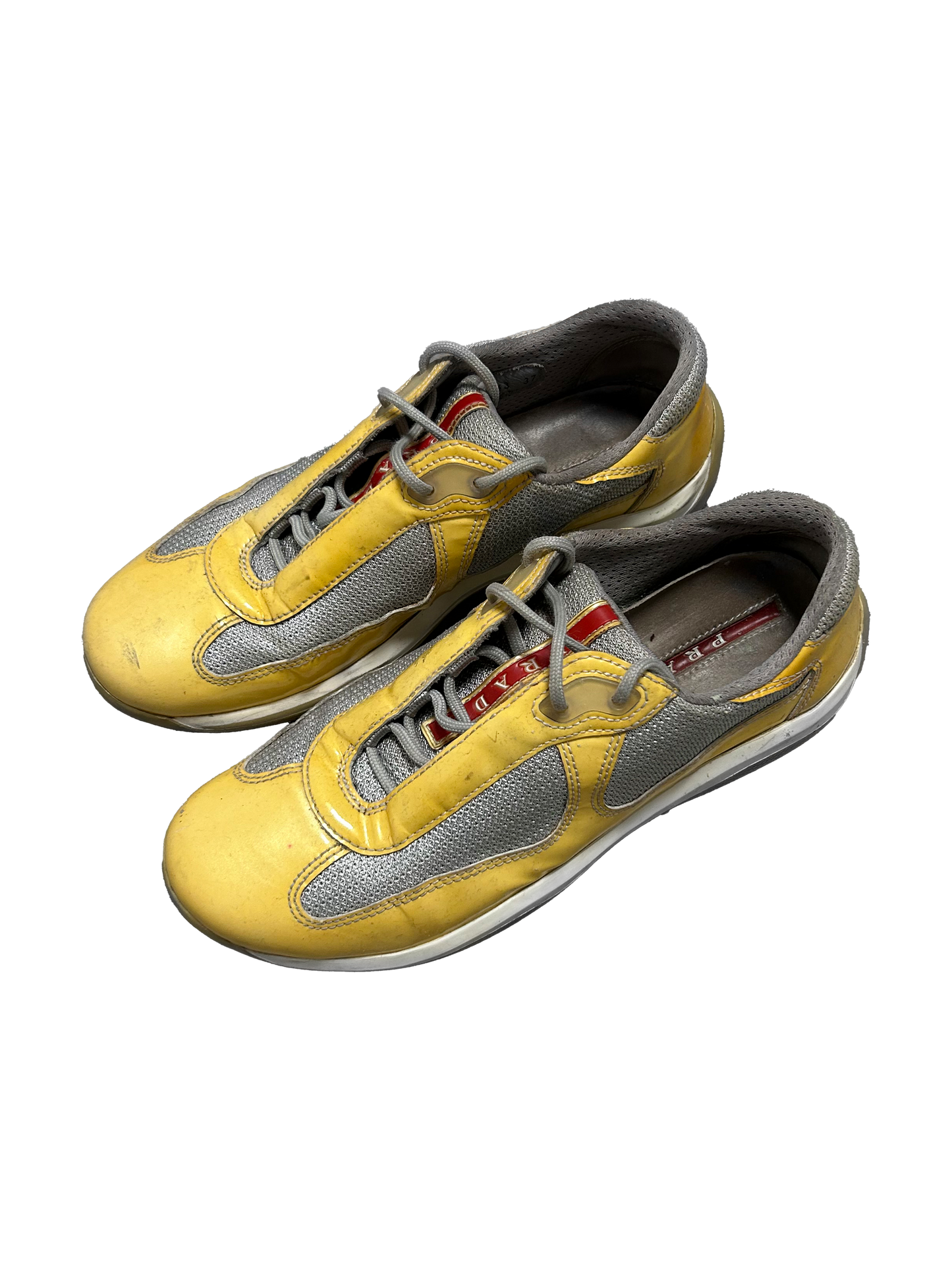 Prada America Cup Yellow Sneakers (37)