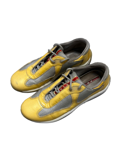 Prada America Cup Yellow Sneakers (37)