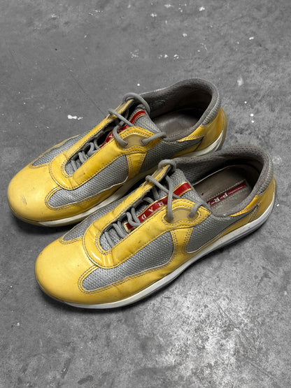 Prada America Cup Yellow Sneakers (37)