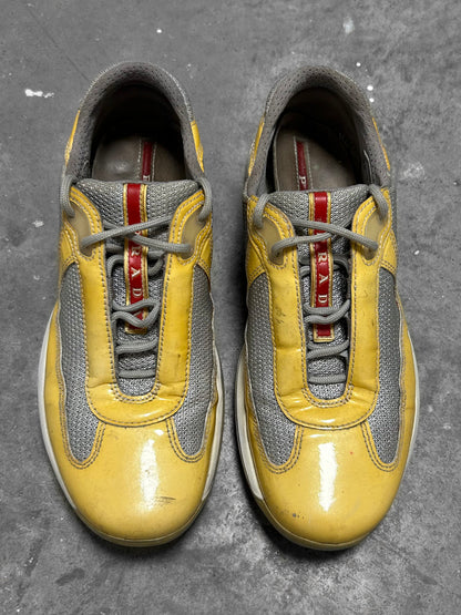 Prada America Cup Yellow Sneakers (37)