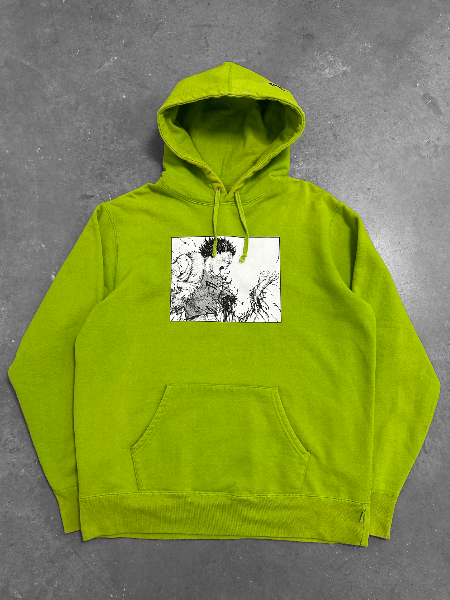 Supreme Akira Lime Hoodie FW17 (L)