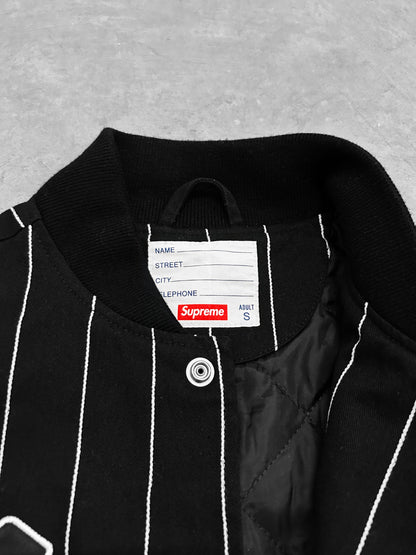 Supreme SS18 Chinese Striped Varsity