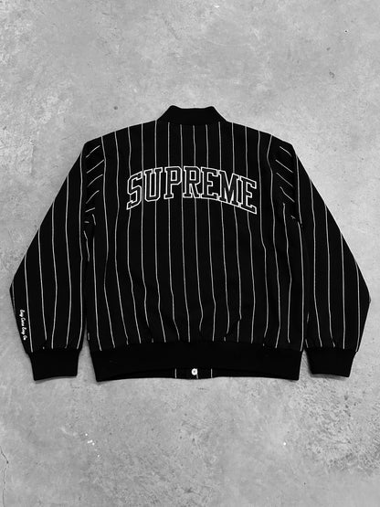 Supreme SS18 Chinese Striped Varsity