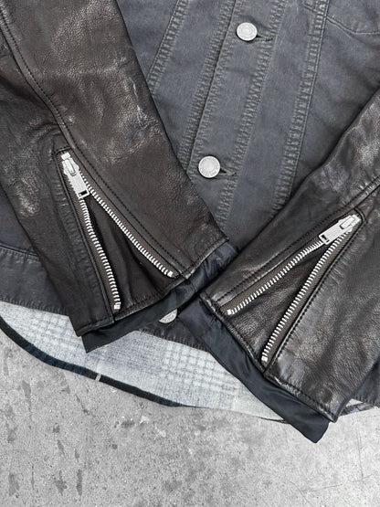 Undercover SS12 Leather Sleeves Flannel (S)