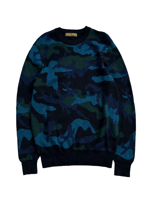 Valentino Camo Sweater