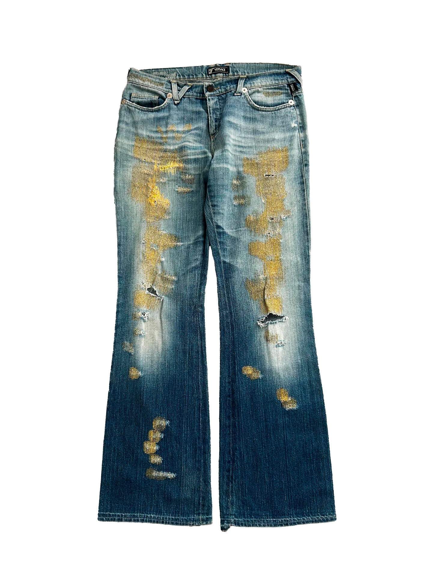 Versace 00's Vintage Distressed Jeans