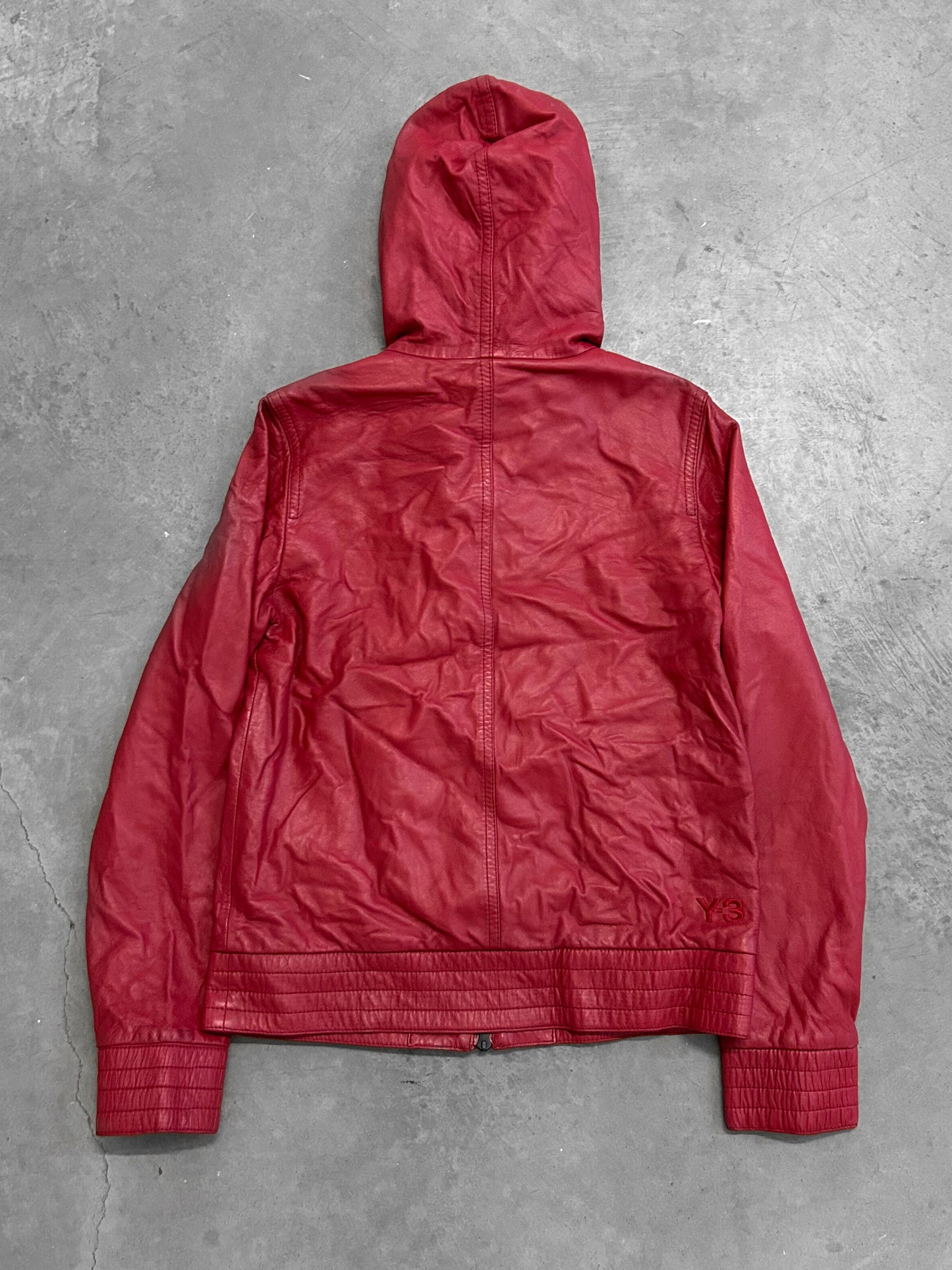 Y-3 Red Leather Jacket