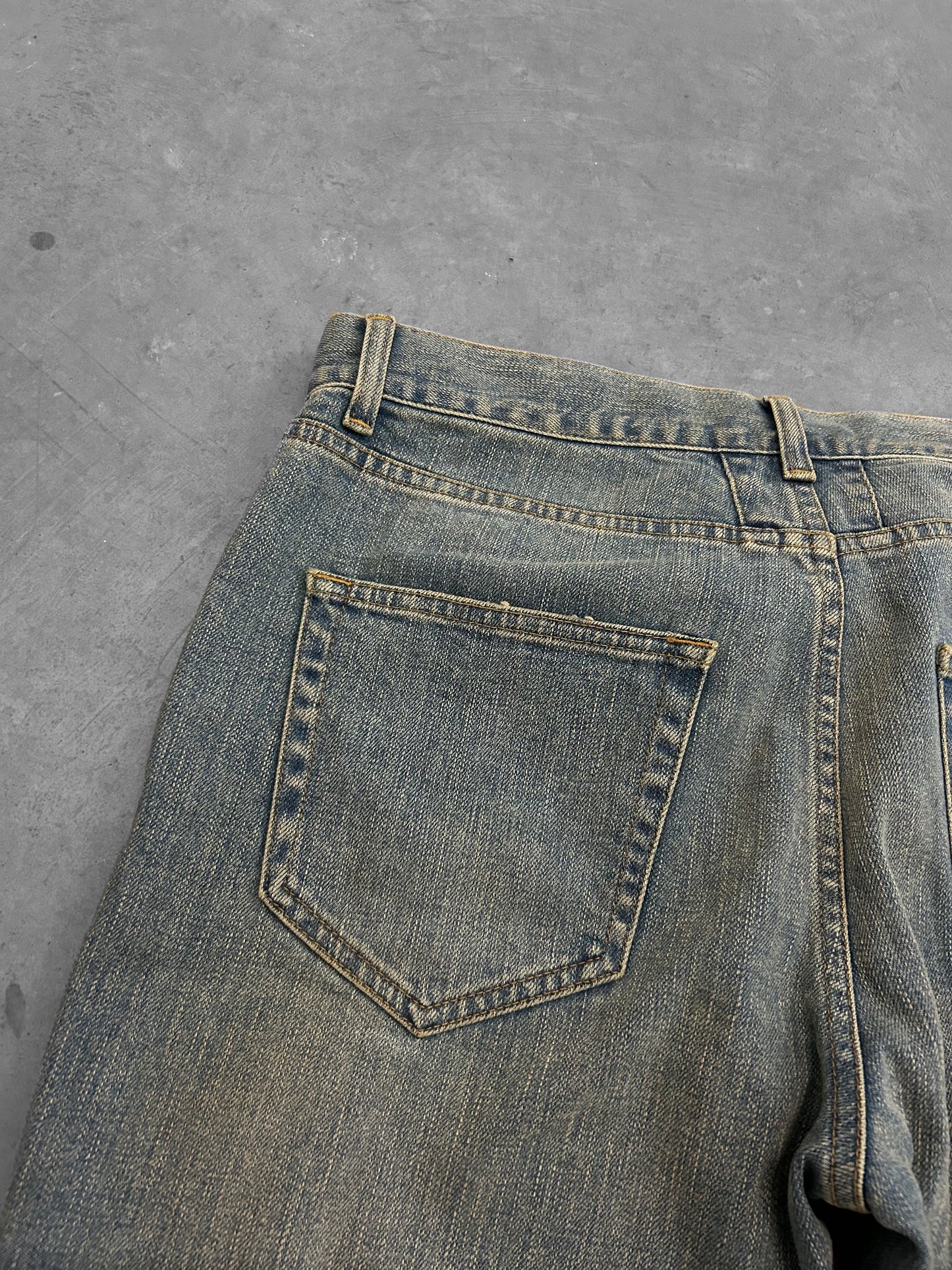 Saint Laurent D02 by Hedi Slimane Knee Distressed Jeans