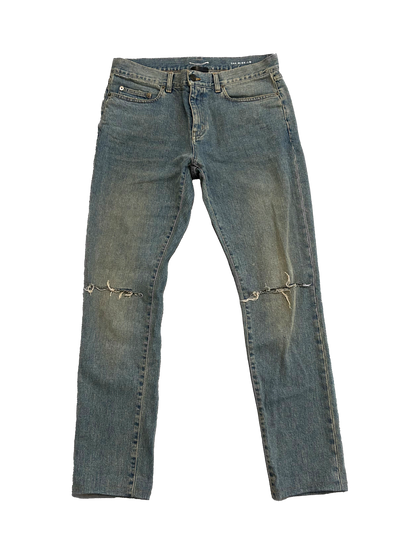 Saint Laurent D02 by Hedi Slimane Knee Distressed Jeans