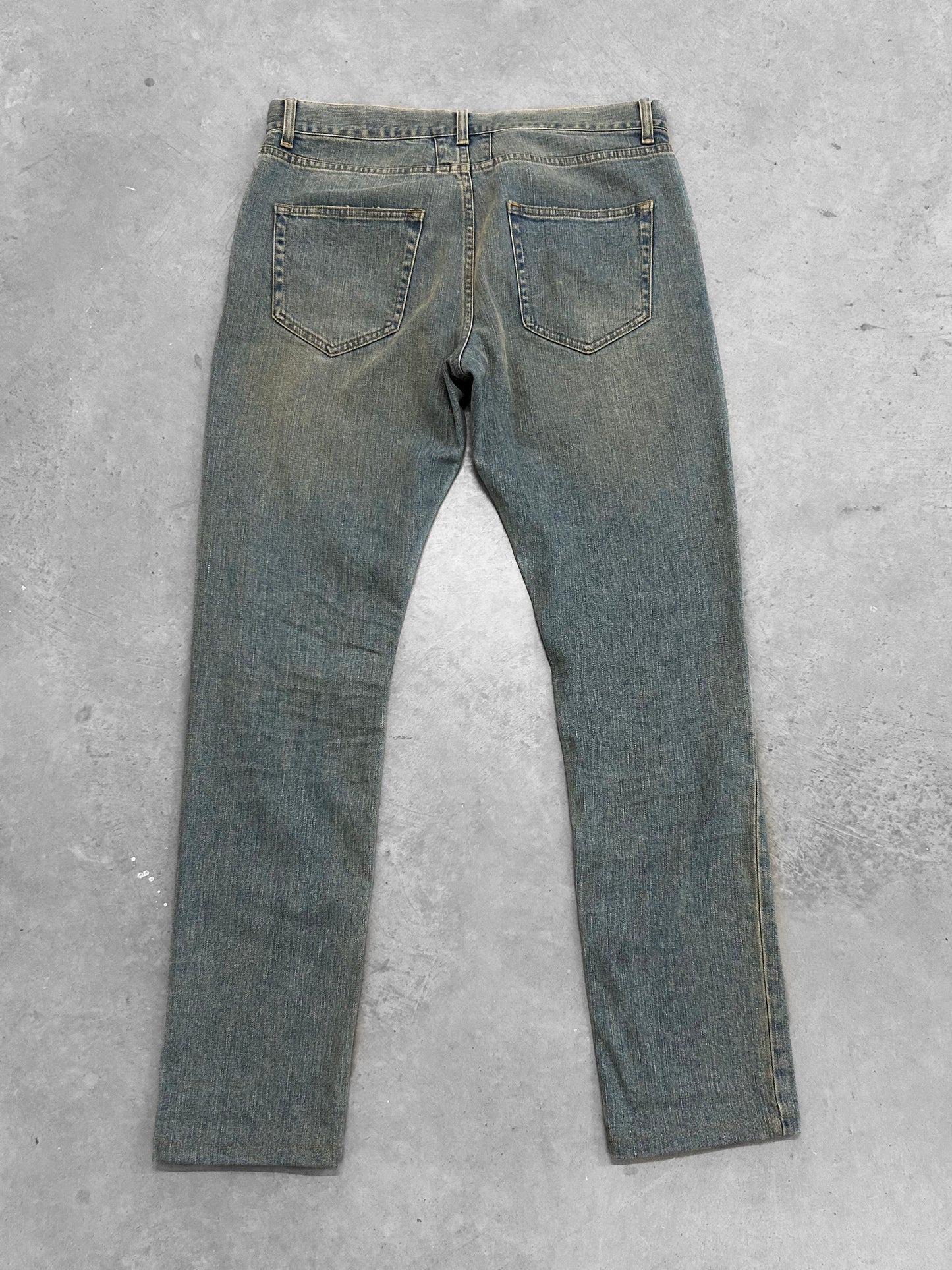 Saint Laurent D02 by Hedi Slimane Knee Distressed Jeans